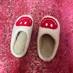 Smiley face slippers